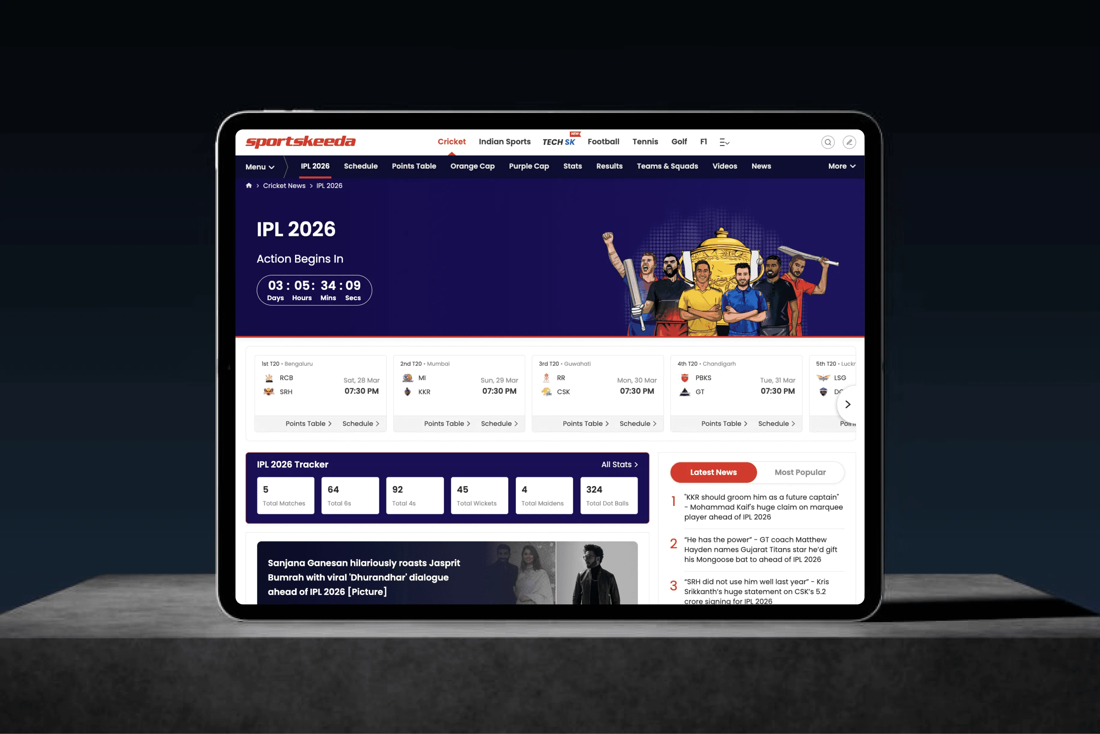 Sportskeeda IPL Pages